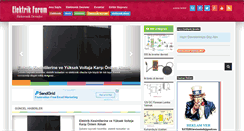 Desktop Screenshot of elektrikforum.net