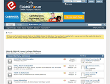 Tablet Screenshot of elektrikforum.com